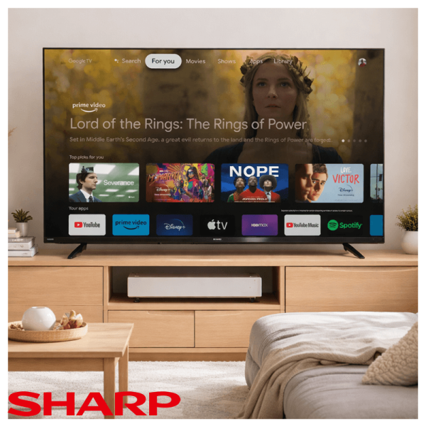 Televisor Sharp LED 55″ Pulgadas Ultra HD 4K GoogleTV 55FL6L