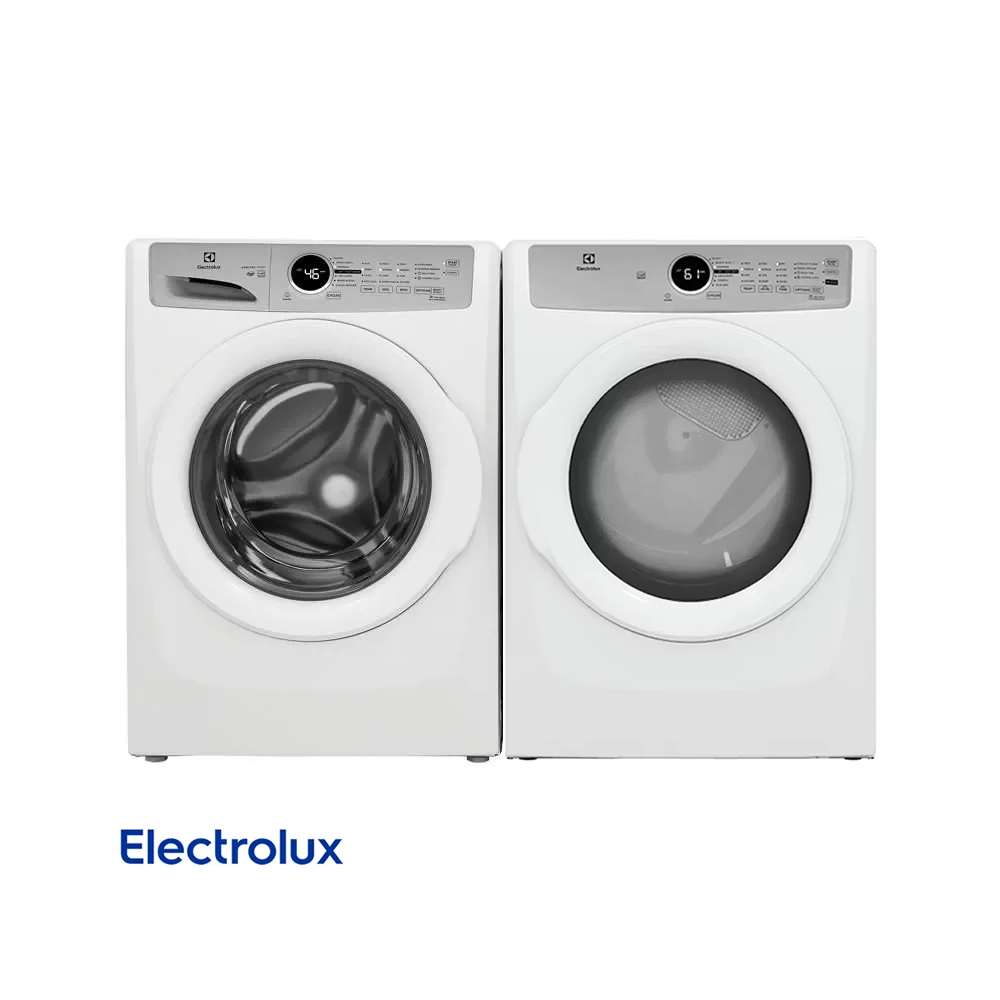 Combo Lavadora + Secadora Electrica Electrolux 22kgs Carga Frontal Blanca