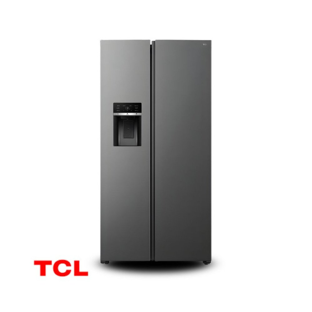 Refrigeradora TCL Side By Side 575 Lt Con Dispensador Agua & Hielo C575SBIMN