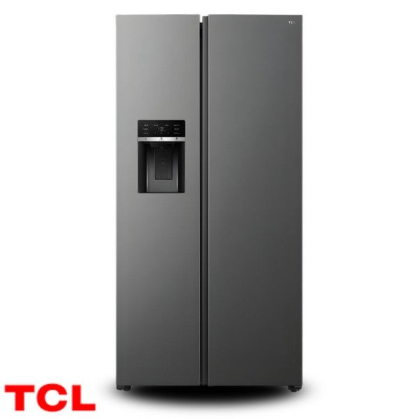 Refrigeradora TCL Side By Side 575 Lt Con Dispensador Agua & Hielo C575SBIMN
