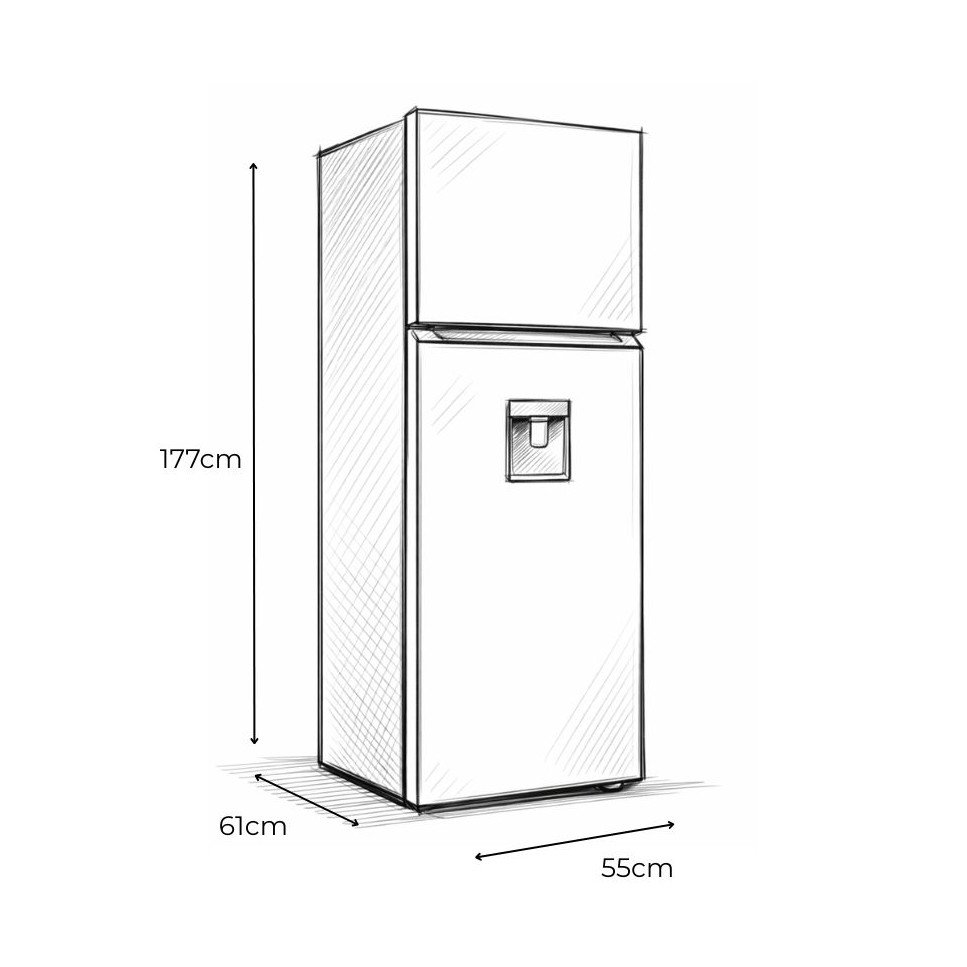 Refrigeradora TCL 284 Litros Gris P315TMC