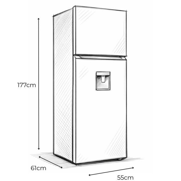 Refrigeradora TCL 284 Litros Gris P315TMC