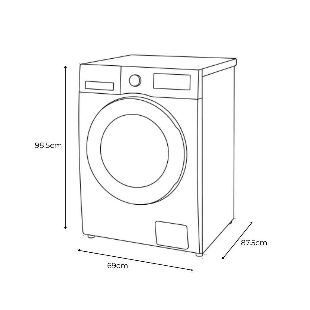 Lavadora Samsung Bespoke 26kg  Inox WF90F26ADSAP