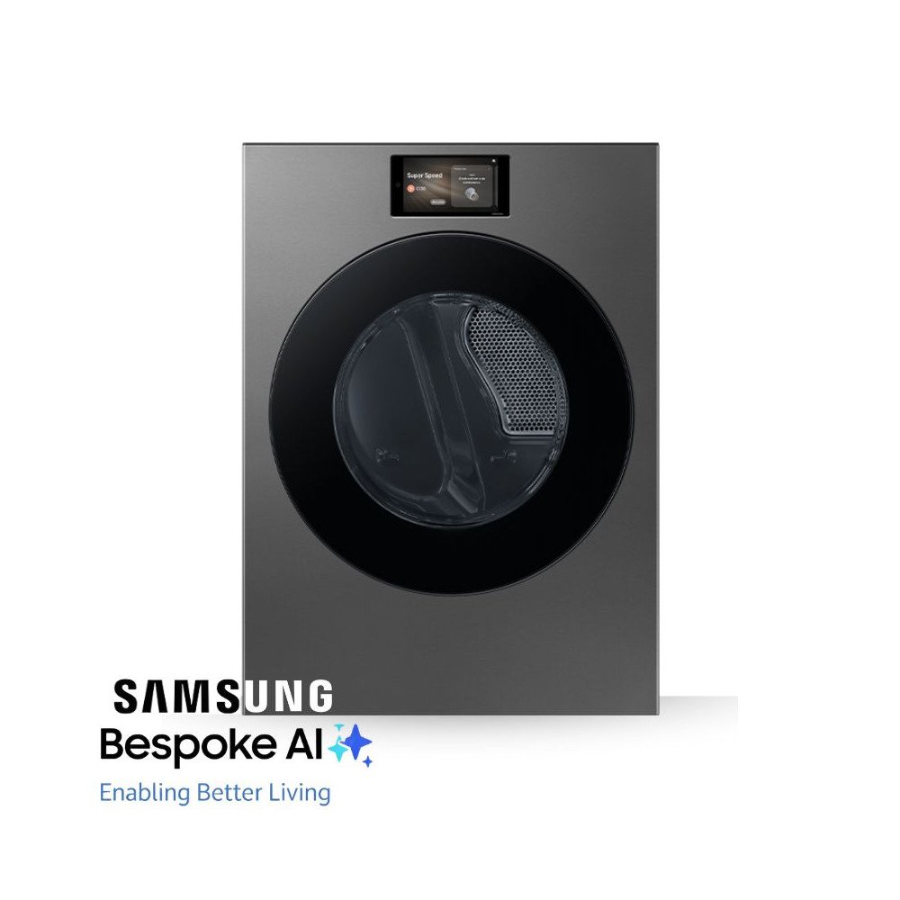 Combo Samsung Bespoke Lavadora 26kg Secadora 24kg  Acero Negro WF90F26ADSAP/DV90F24UESAP