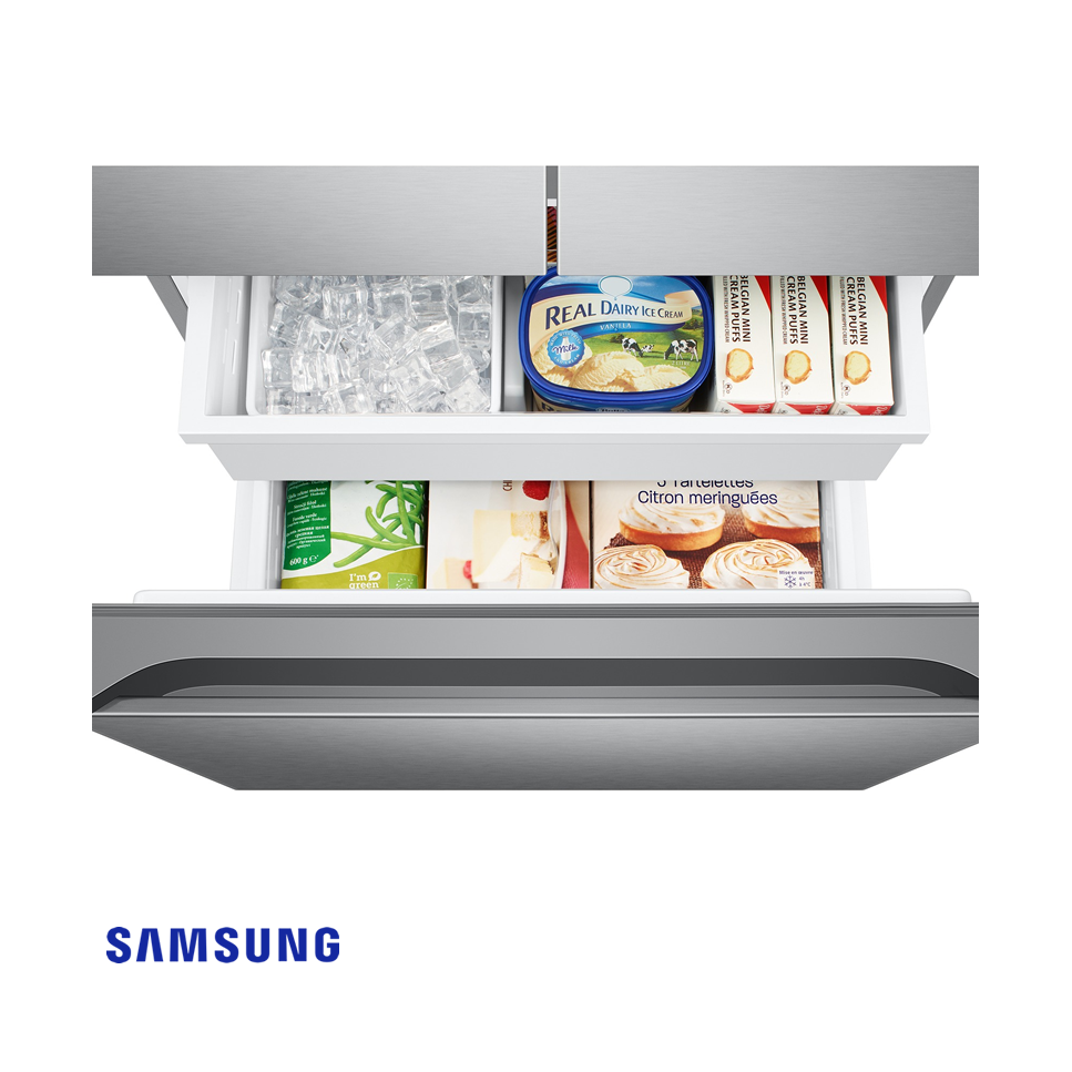 Refrigeradora Samsung French Door 496 Litros Twin Cooling Plus™ Inverter RF18A5104SR