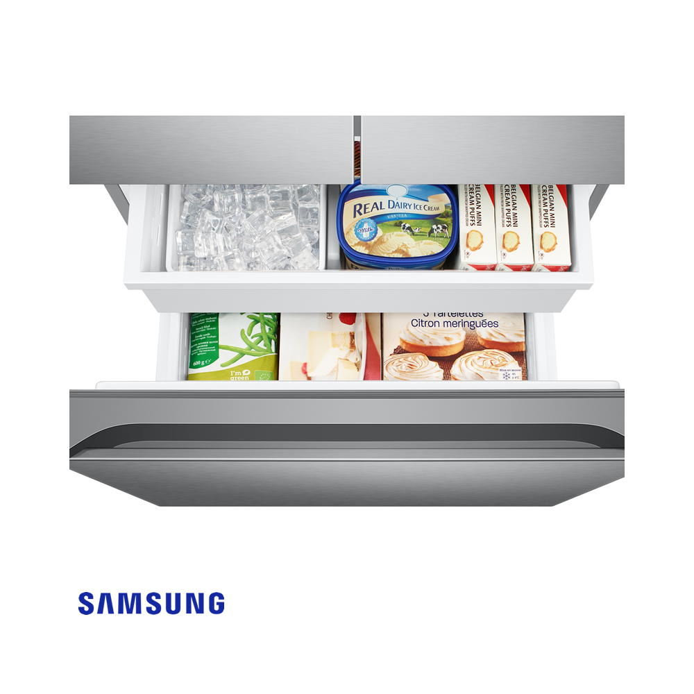 Refrigeradora Samsung French Door 496 Litros Twin Cooling Plus™ Inverter RF18A5104SR