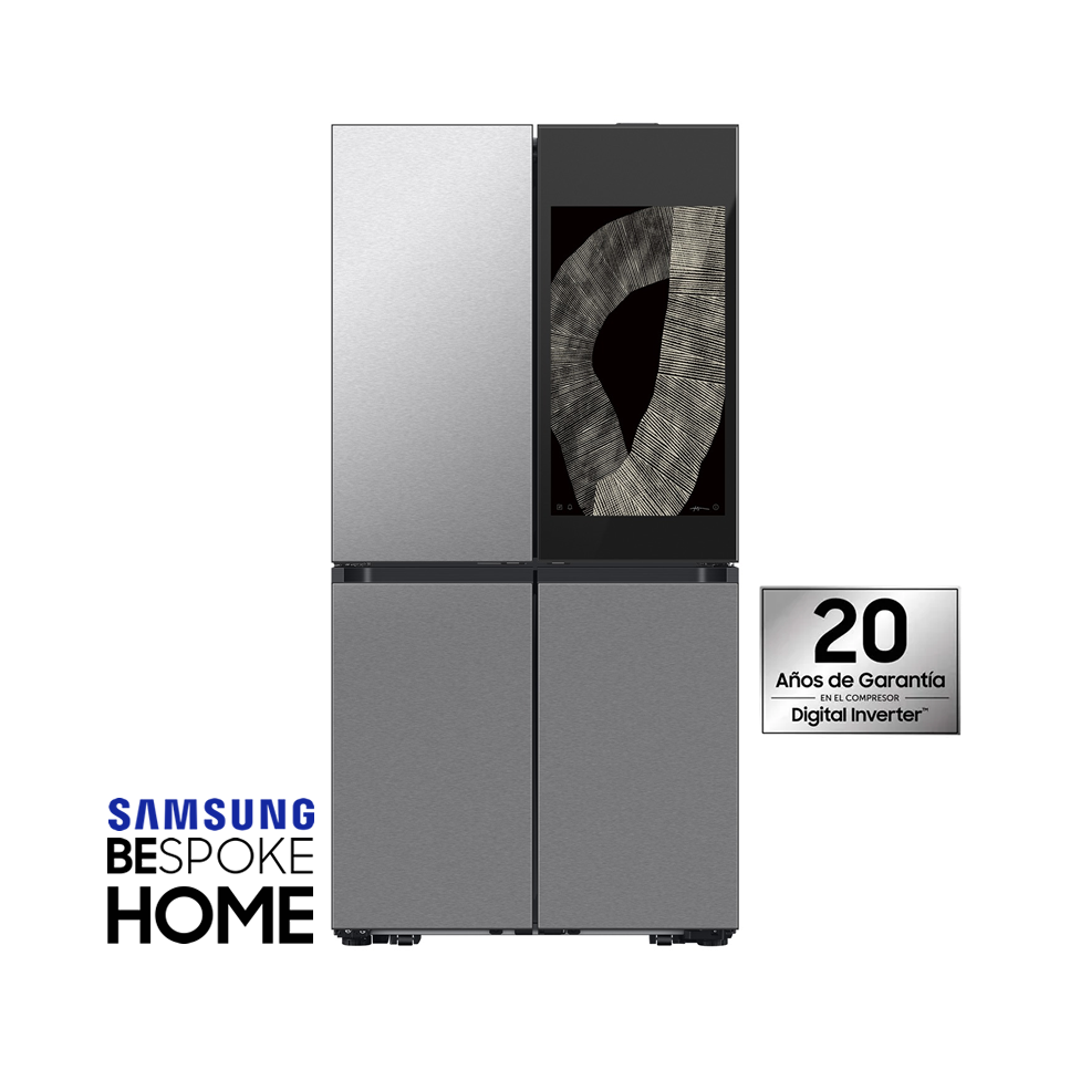Refrigeradora Samsung Bespoke 810 Litros French Door Con Pantalla de 32" RF29DB9950