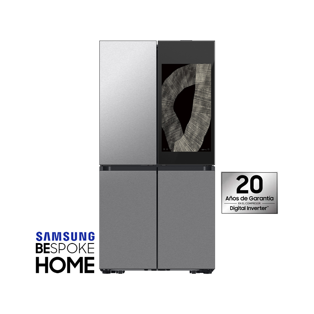 Refrigeradora Samsung Bespoke 810 Litros French Door Con Pantalla de 32" RF29DB9950