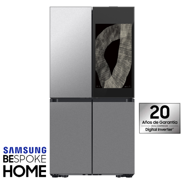 Refrigeradora Samsung Bespoke 810 Litros French Door Con Pantalla de 32" RF29DB9950