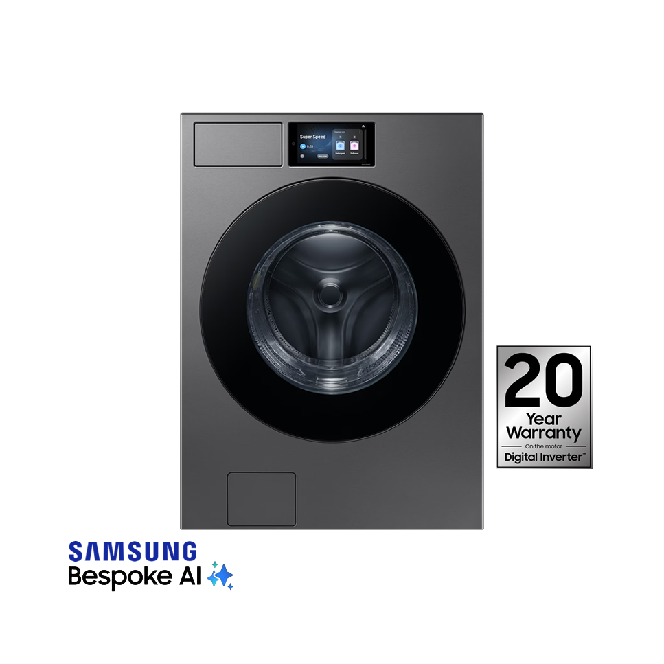 Secadora Samsung Bespoke Electrica 24kg Acero Negro DV90F24UESAP