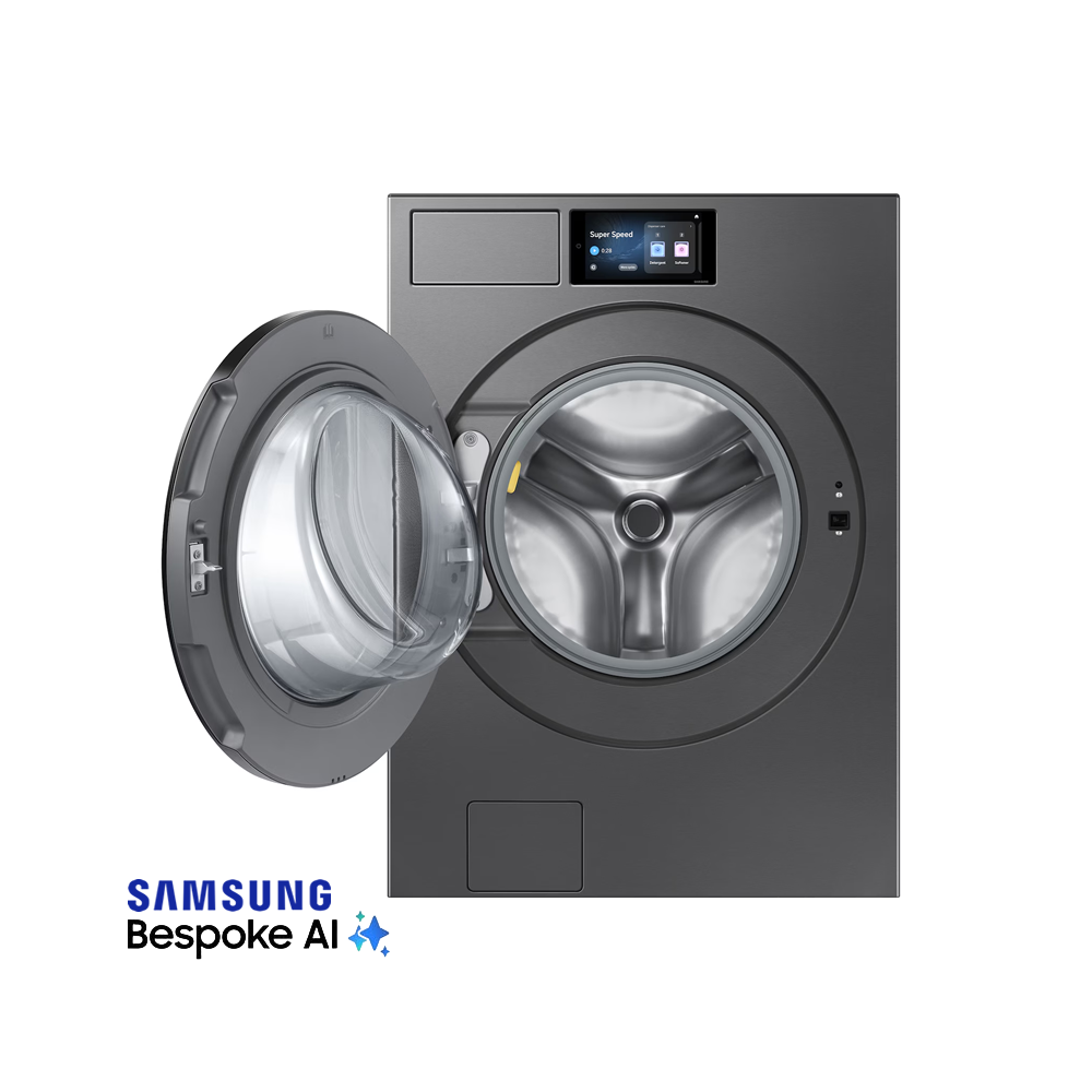 Secadora Samsung Bespoke Electrica 24kg Acero Negro DV90F24UESAP