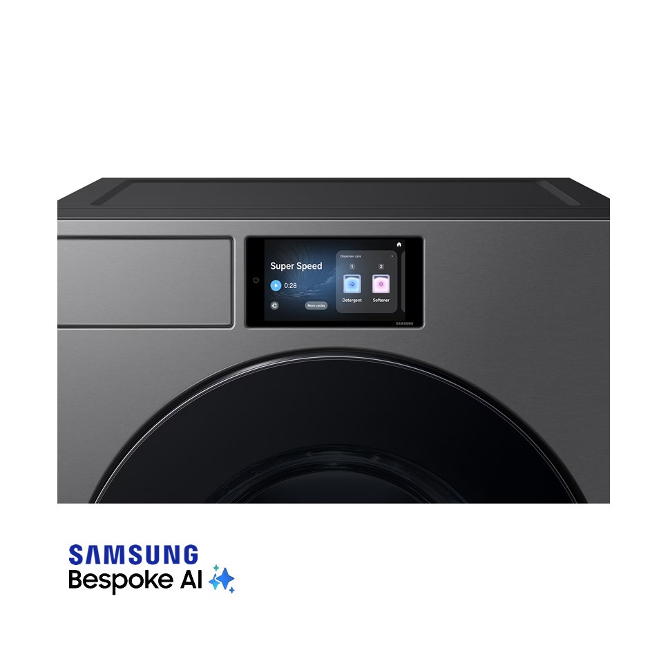 Secadora Samsung Bespoke Electrica 24kg Acero Negro DV90F24UESAP