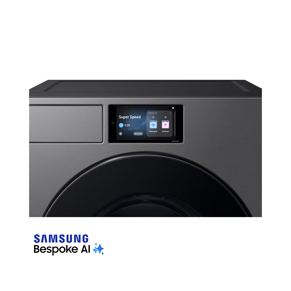 Secadora Samsung Bespoke Electrica 24kg Acero Negro DV90F24UESAP
