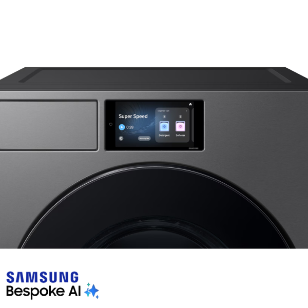 Secadora Samsung Bespoke Electrica 24kg Acero Negro DV90F24UESAP