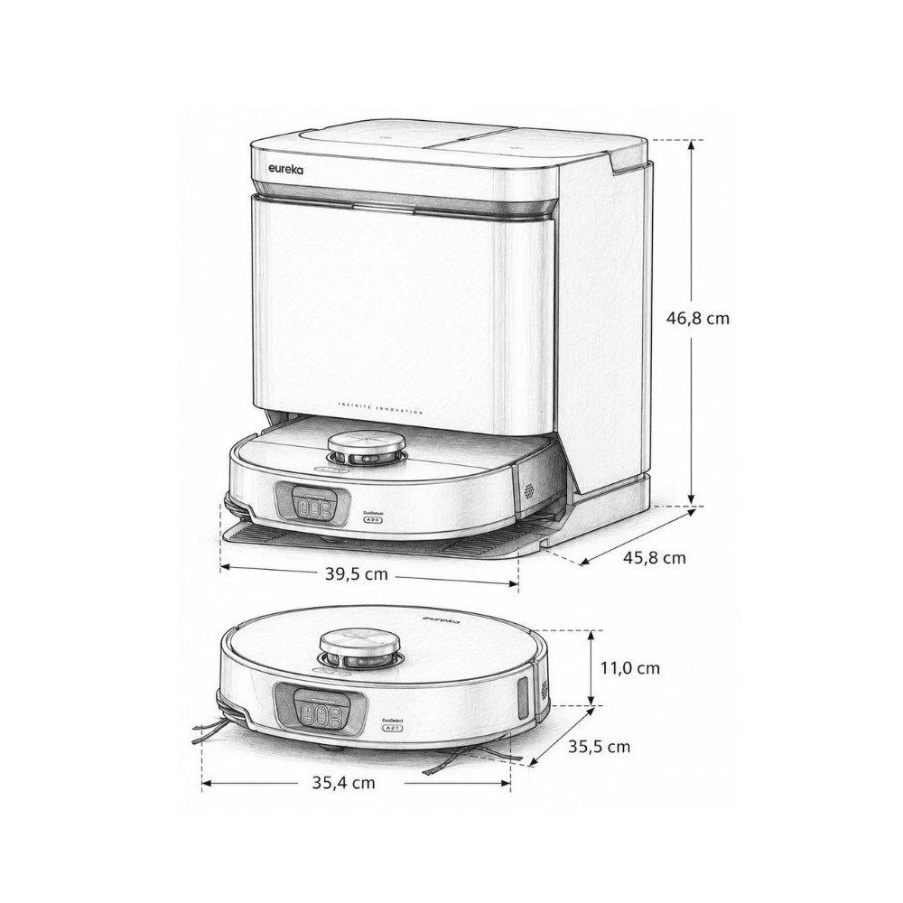 Aspiradora Robot EUREKA AI 16200Pa NERJ15ULTRABK