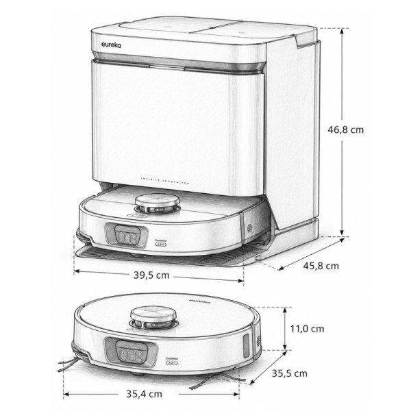 Aspiradora Robot EUREKA AI 16200Pa NERJ15ULTRABK